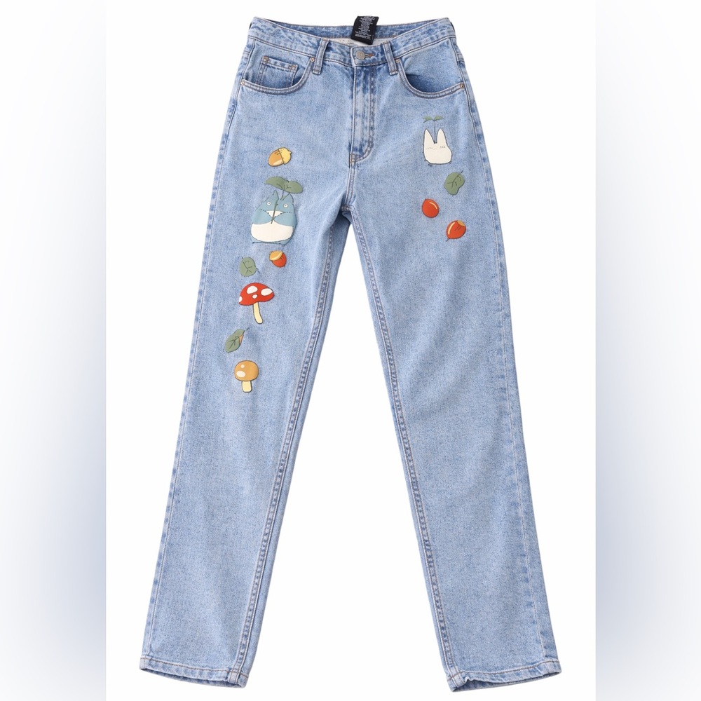 Her Universe Hot Topic My Neighbor Totoro Mom Jeans Size 3 XS